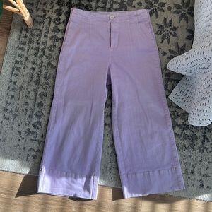 Cropped wide leg pants